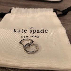 Kate Spade ♠️ Pavé Huggie Hoop Earings